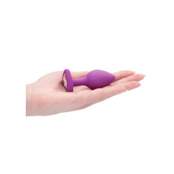 Ouch! Plug Bijou Anal silicone Heart Violet 6 x 2.8 cm